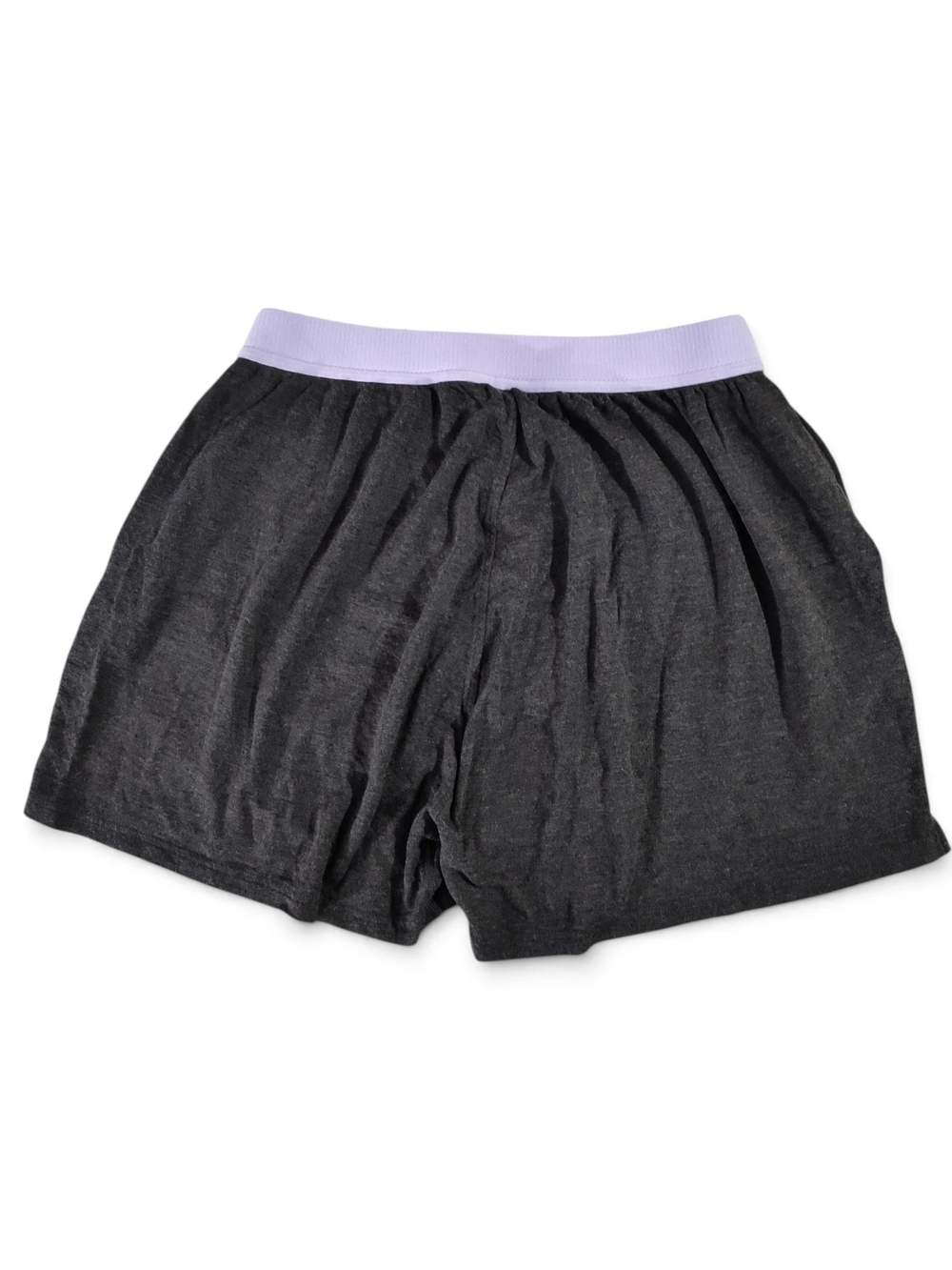 Jamby's Unisex Adults Elastic Waist Pajama Shorts Grey/purple Large Loungewear - Picture 6 of 10
